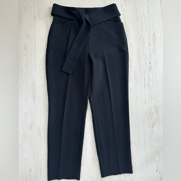 Aritzia Wilfred Black Dress Pants with Belt Size 8 - Picture 2 of 6